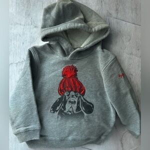 Il Gufo Boys Gray Hoodie Dog Graphic Size 3Y Made in Italy